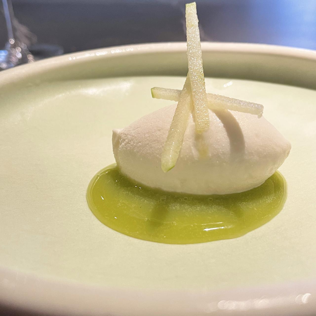 Helado de manzanilla