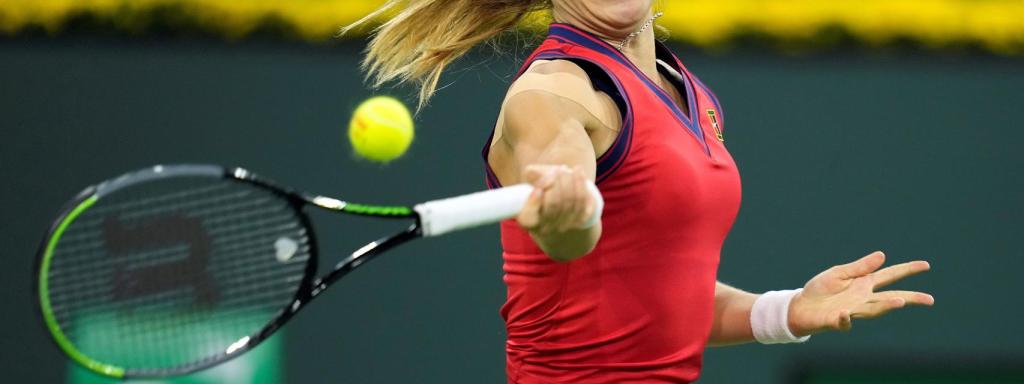 Paula Badosa, durante Indian Wells 2021