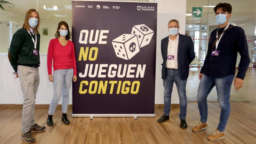 Leticia Pérez / ICAL  Acto de Unidas Podemos 'Que no jueguen contigo' en Valladolid con la presencia del portavoz nacional y secretario autonómico, Pablo Fernández, la dirigente Isa Serra y el coordinador de IUCyL, Juan Gascón, entre otros