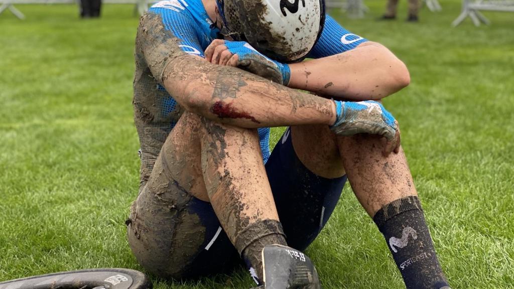 Emma Nosgaard, de Movistar, tras la Paris-Roubaix femenina 2021