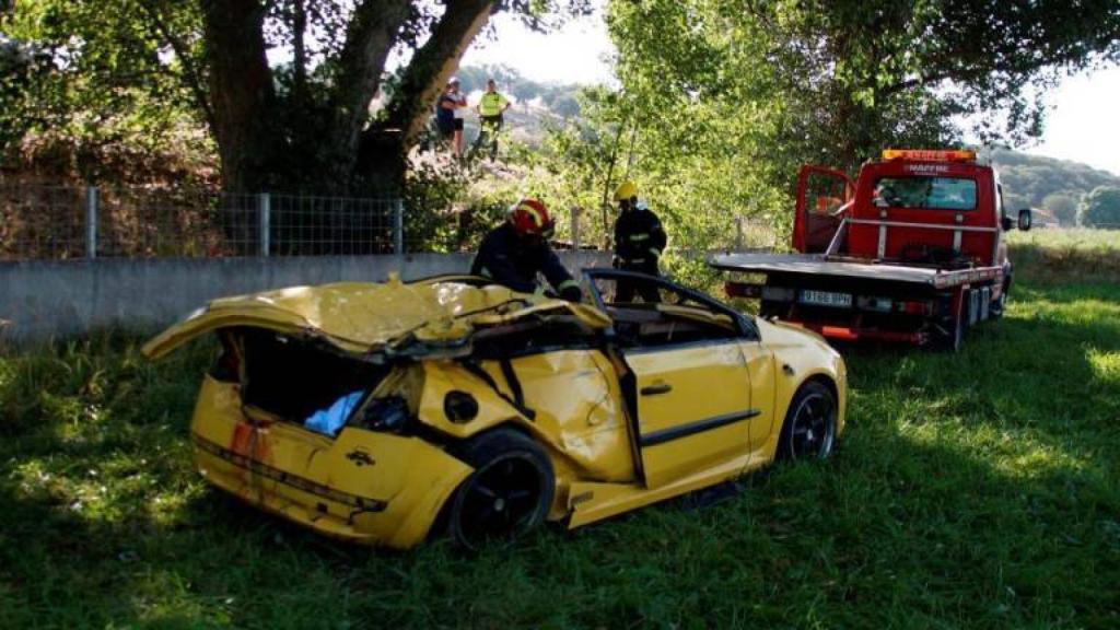 Estado que presentaba el vehículo accidentado tras el brutal accidente