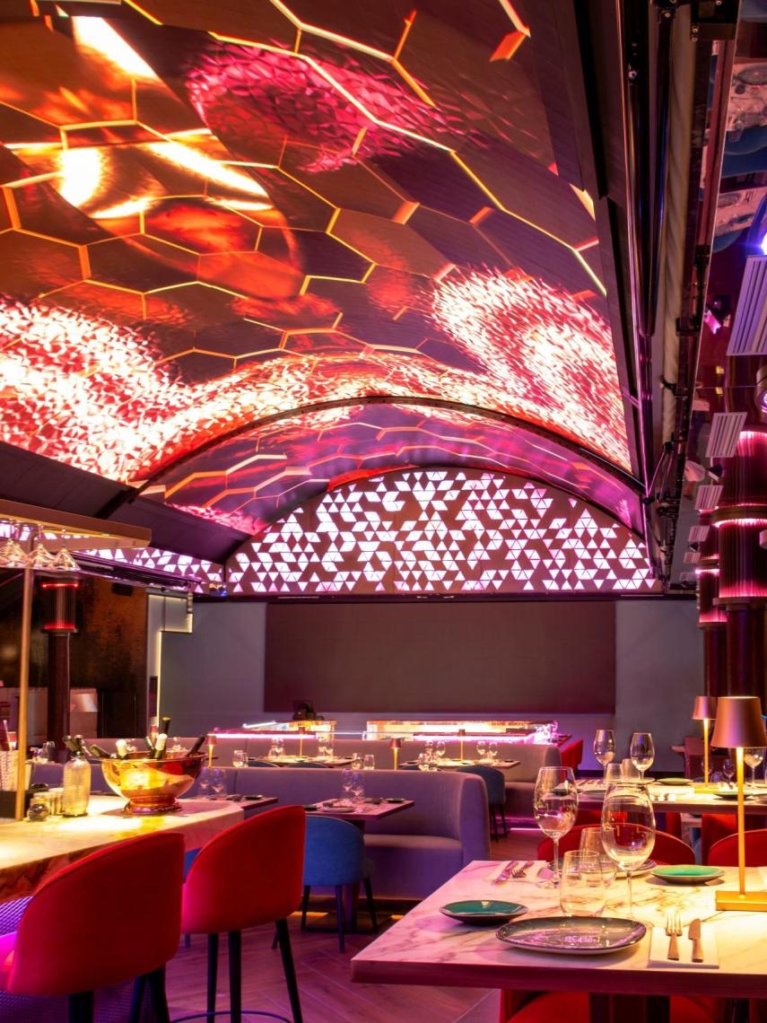 Proyecciones en la cúpula de la séptima planta