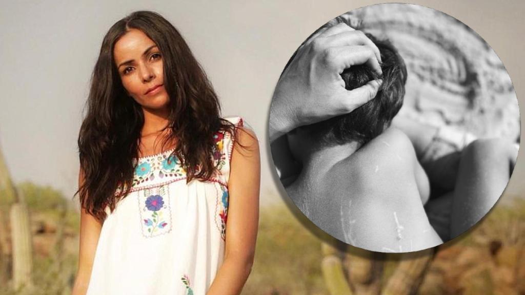 Raquel del Rosario y una imagen de su hijo en un montaje de JALEOS.