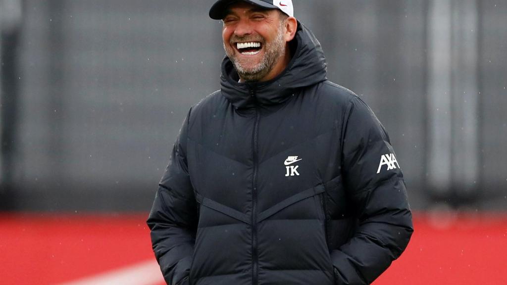 Jurgen Klopp, durante un entrenamiento con el Liverpool