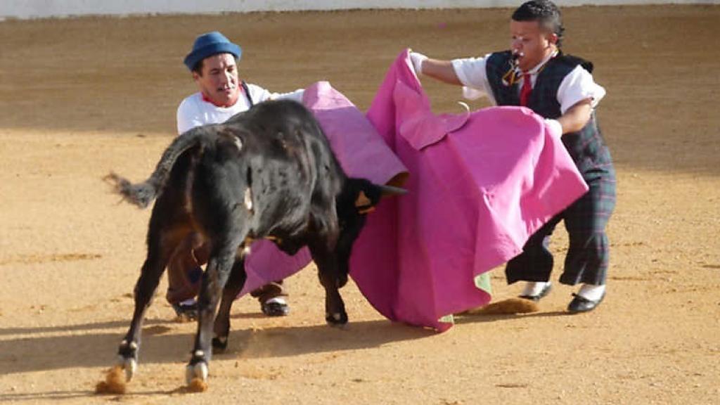 Espectáculo del 'bombero torero'.