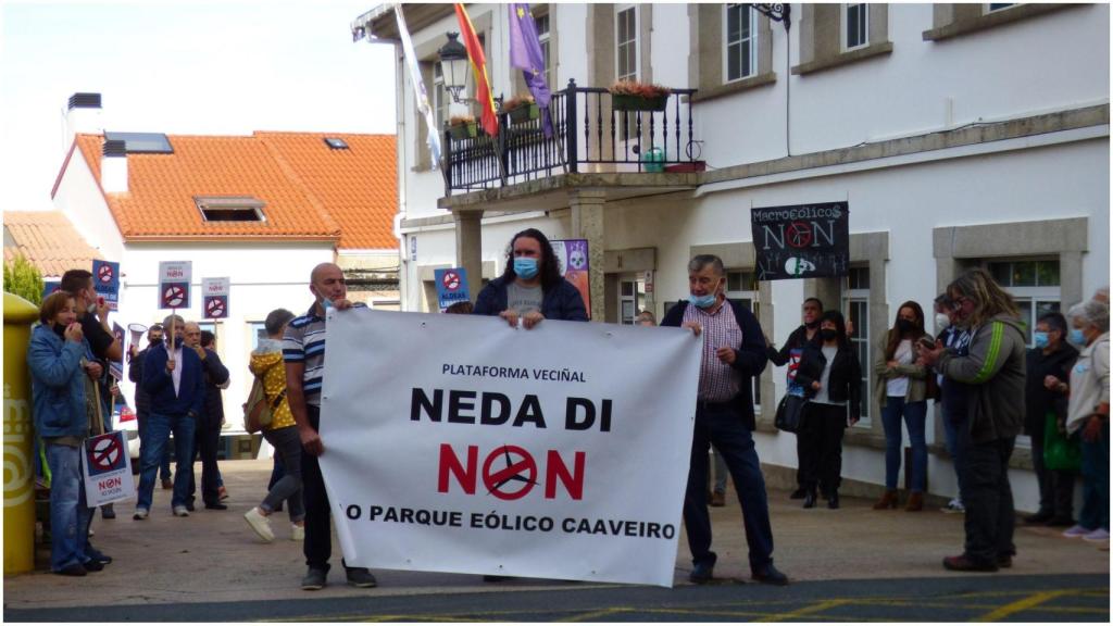 Manifestación frente al ayuntamiento.