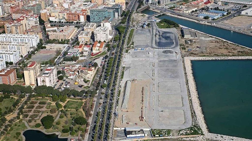 Imagen de archivo de la parcela de San Andrés en el puerto de Málaga.