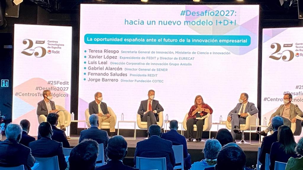 Un momento de la mesa redonda '‘La oportunidad española ante el futuro de la innovación empresarial’, organizada por Fedit.