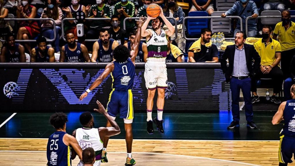 Darío Brizuela, uno de los destacados de la noche europea en el Carpena.