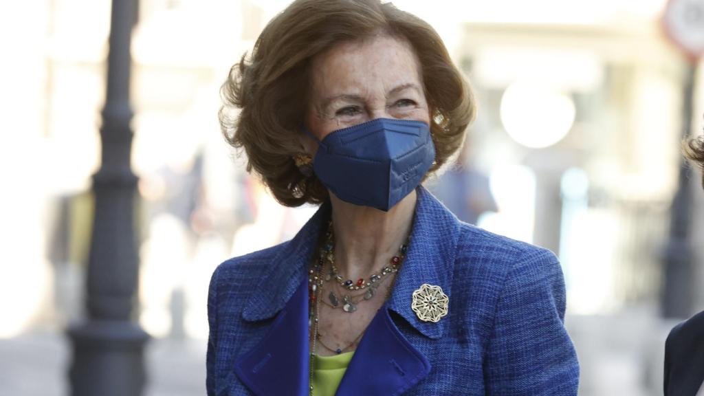 La reina Sofía en Madrid.