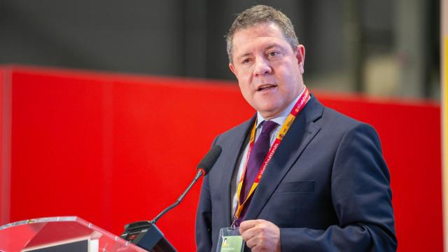 Emiliano García-Page, presidente de Castilla-La Mancha, en el recinto ferial IFEMA de Madrid. Foto: JCCM