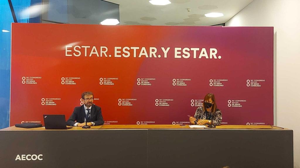 Javier Dueñas, CEO de Campofrío, durante su intervención en el 36º Congreso de Aecoc.