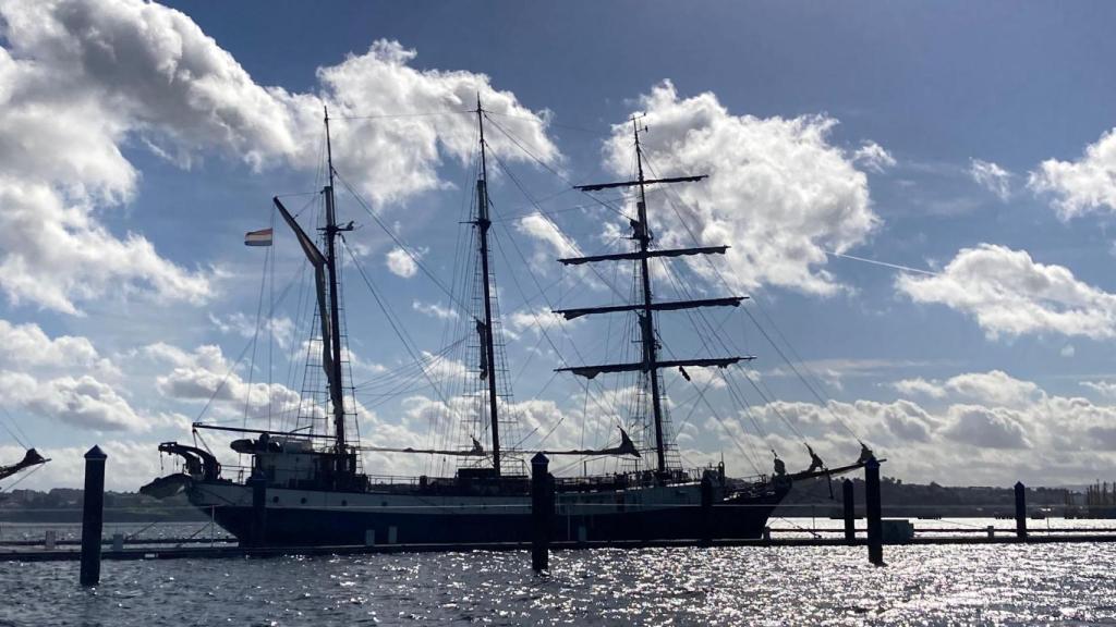 El ‘Eye of the Wind’ durante su visita a A Coruña.