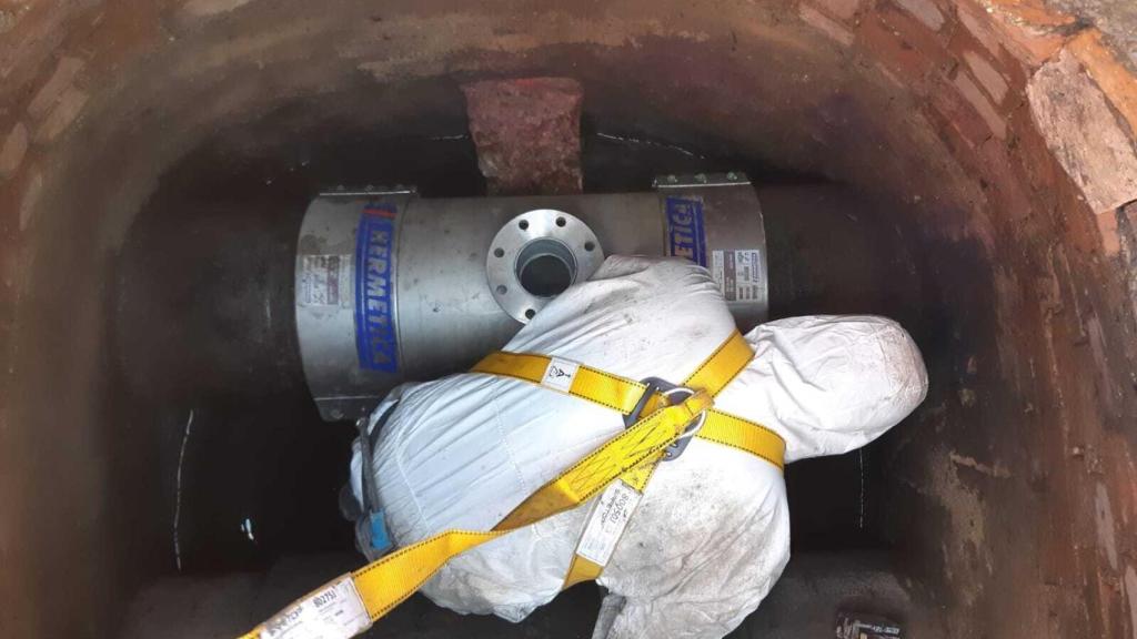 Mantenimiento de las redes de agua de Agamed.