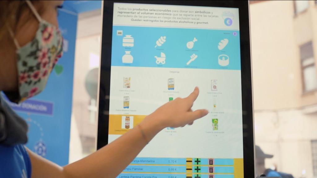 Un usuario realiza una donación desde un tótem de Nadie sin su Ración Diaria.