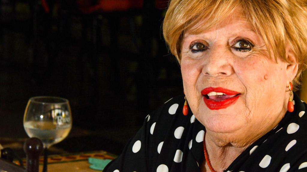 María Jiménez en su casa de Chiclana.