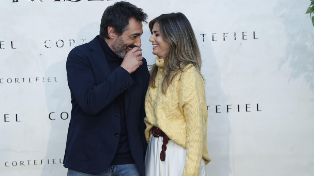 El matrimonio, cómplice y sonriente, durante la nueva campaña de Cortefiel.