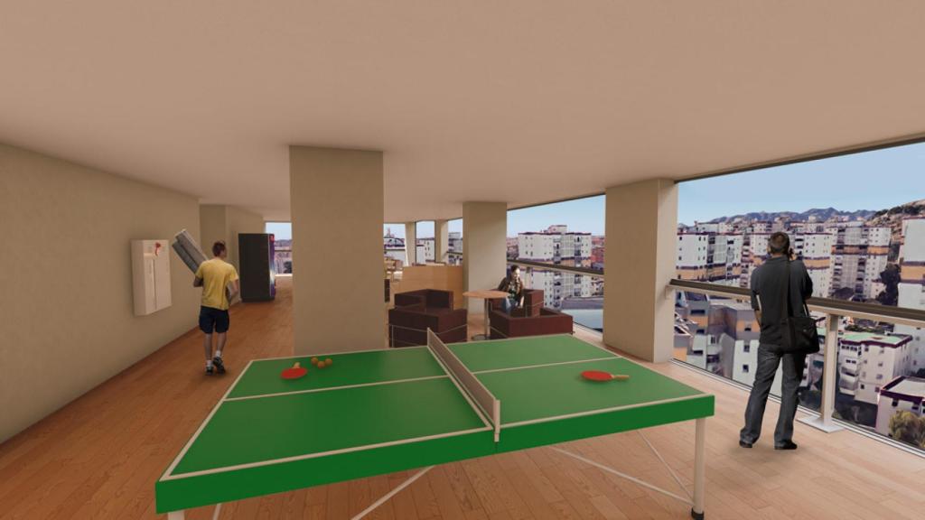 Espacio destinado a actividades deportivas dentro del futuro equipamiento de Cabriel.