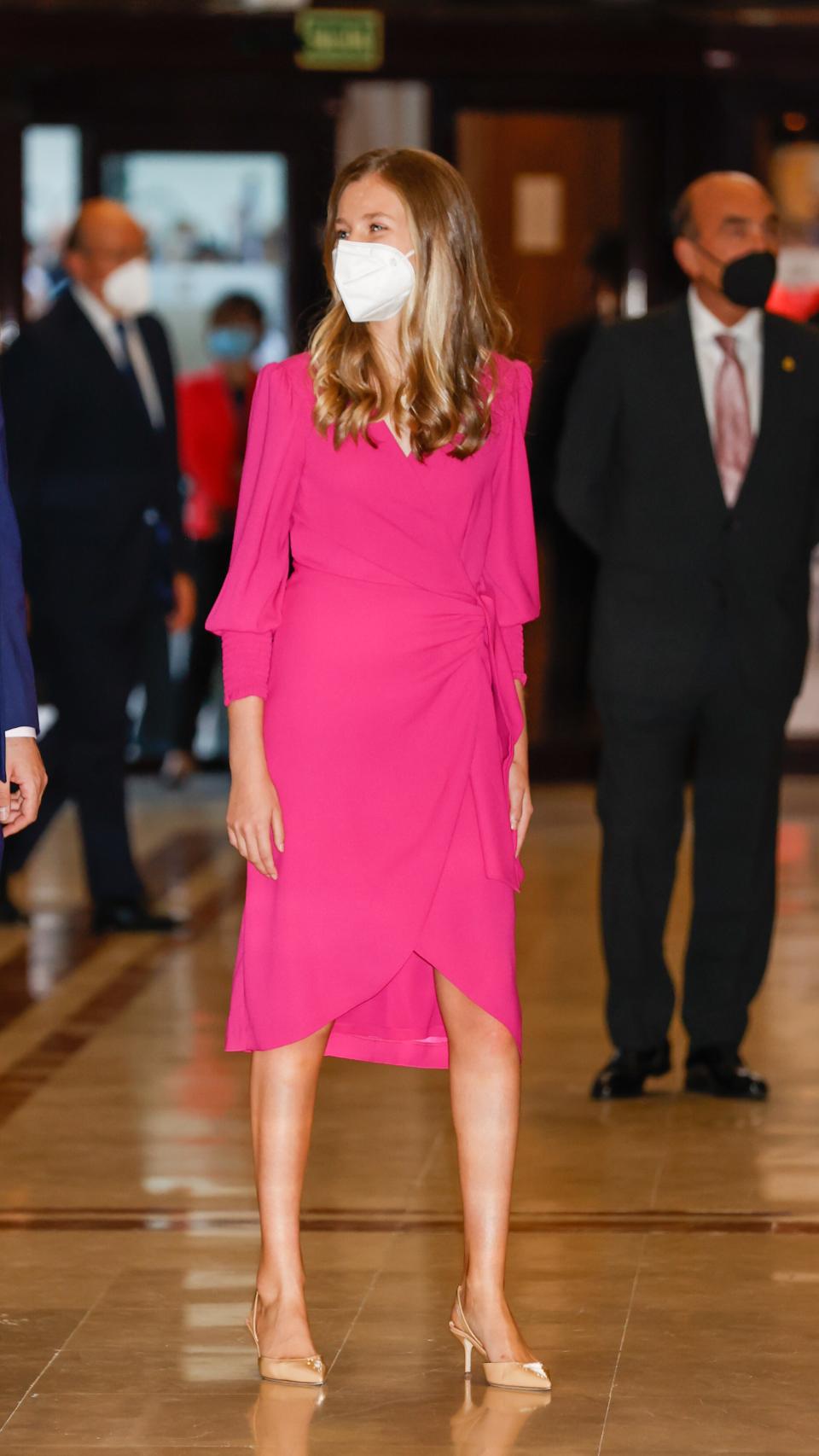 La princesa de Asturias, este jueves en Oviedo.