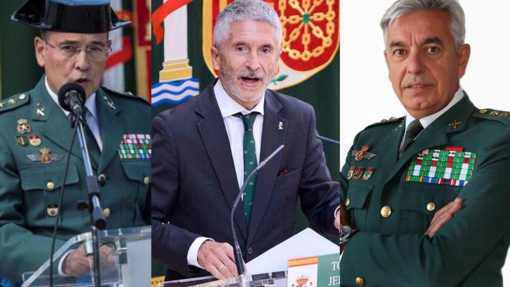 De los Cobos, Marlaska y Sánchez Corbí