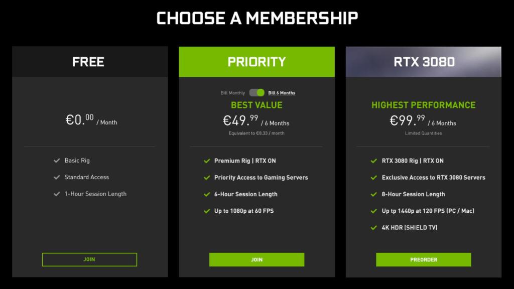 EMBARGO GeForce Now RTX 3080