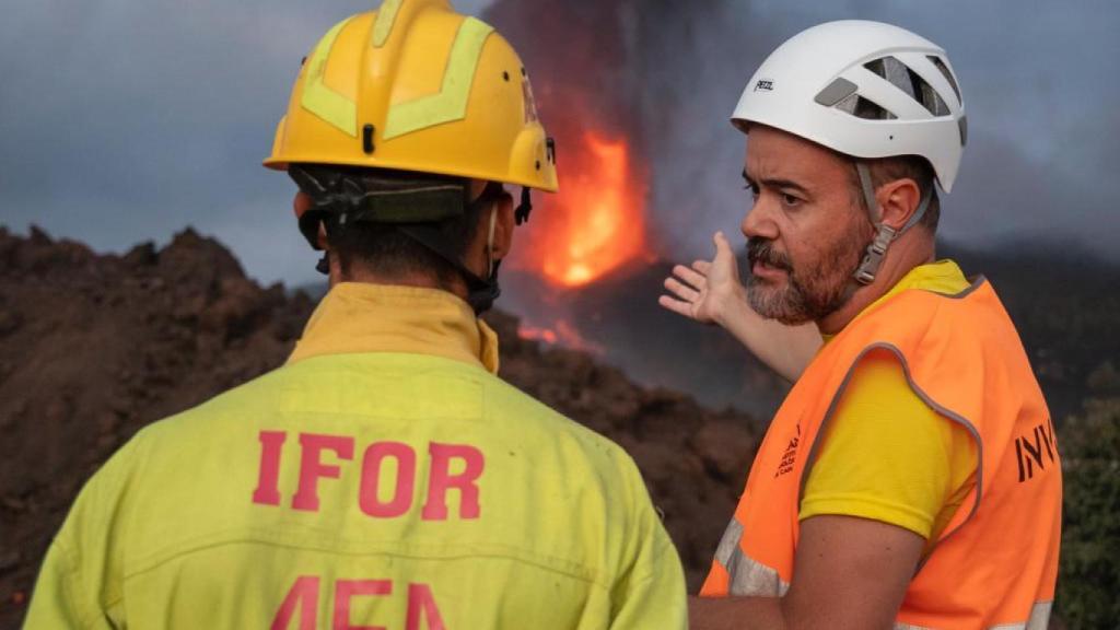 El portavoz de Involcan, David Calvo.