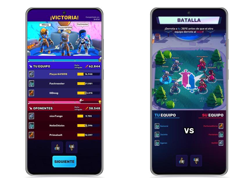 Equipo y rivales en Knight's Edge