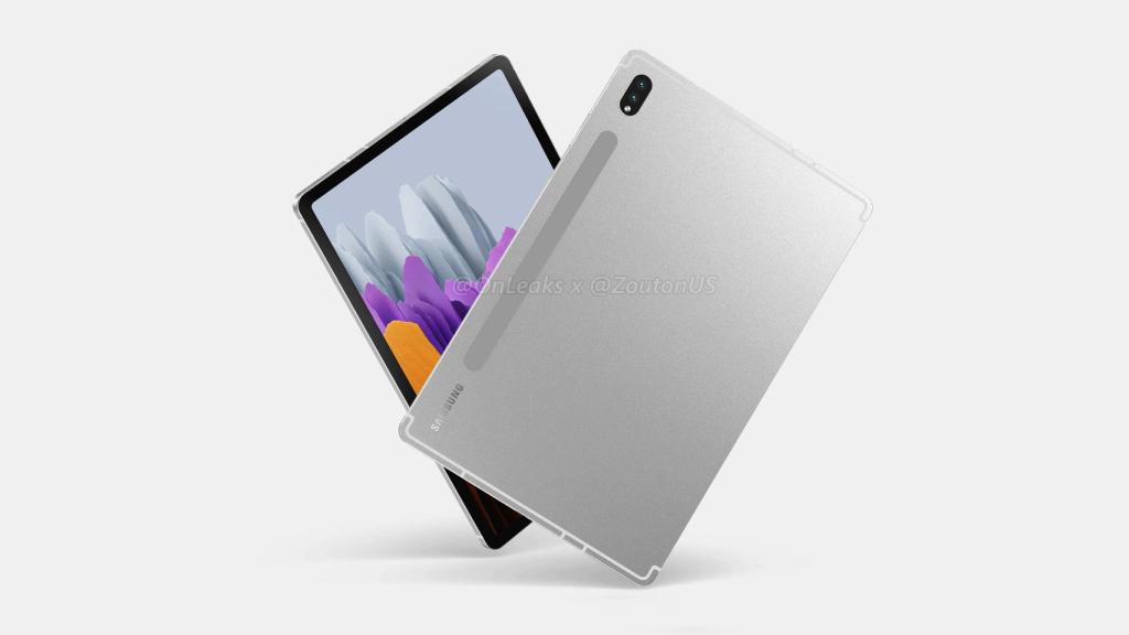 Samsung Galaxy Tab S8 por detrás