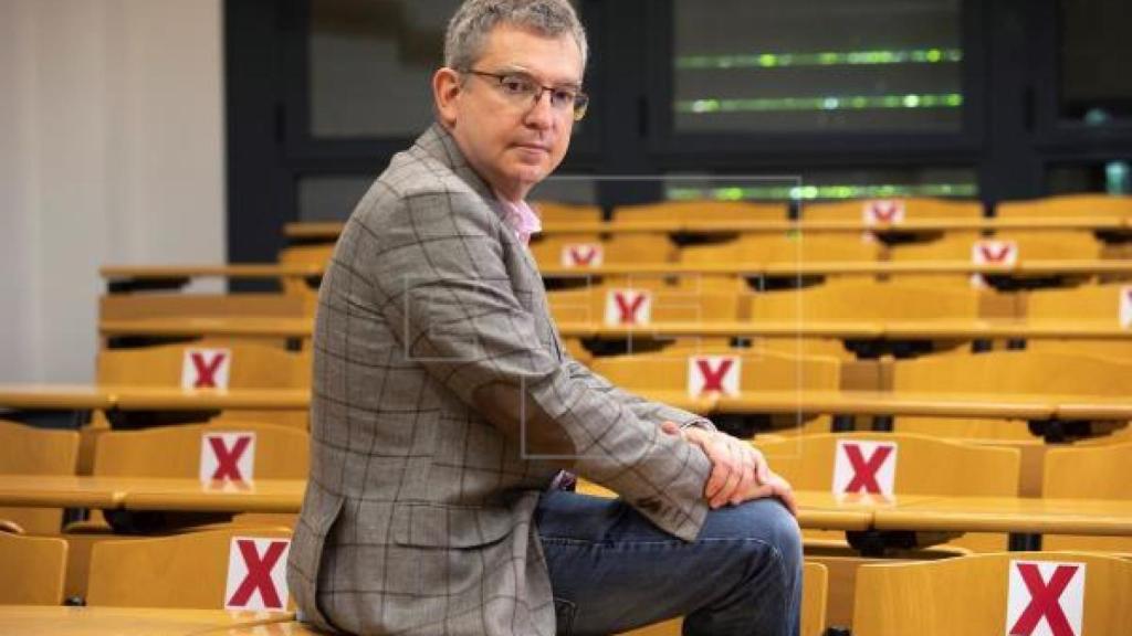 Santiago Posteguillo, en la universidad.