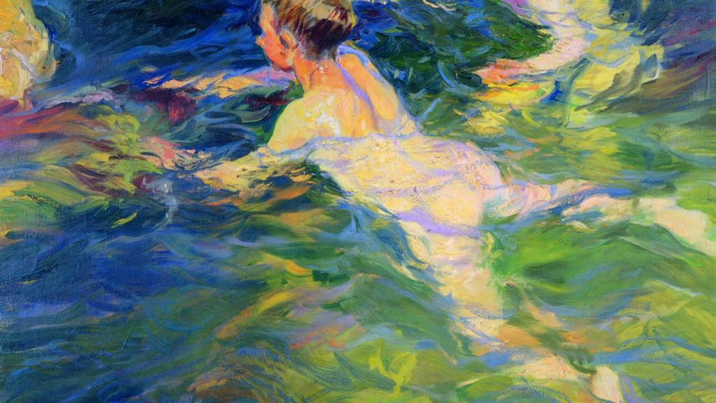 'Los nadadores', de 1905, lo pintó Joaquín Sorolla en su última visita a Xàbia.