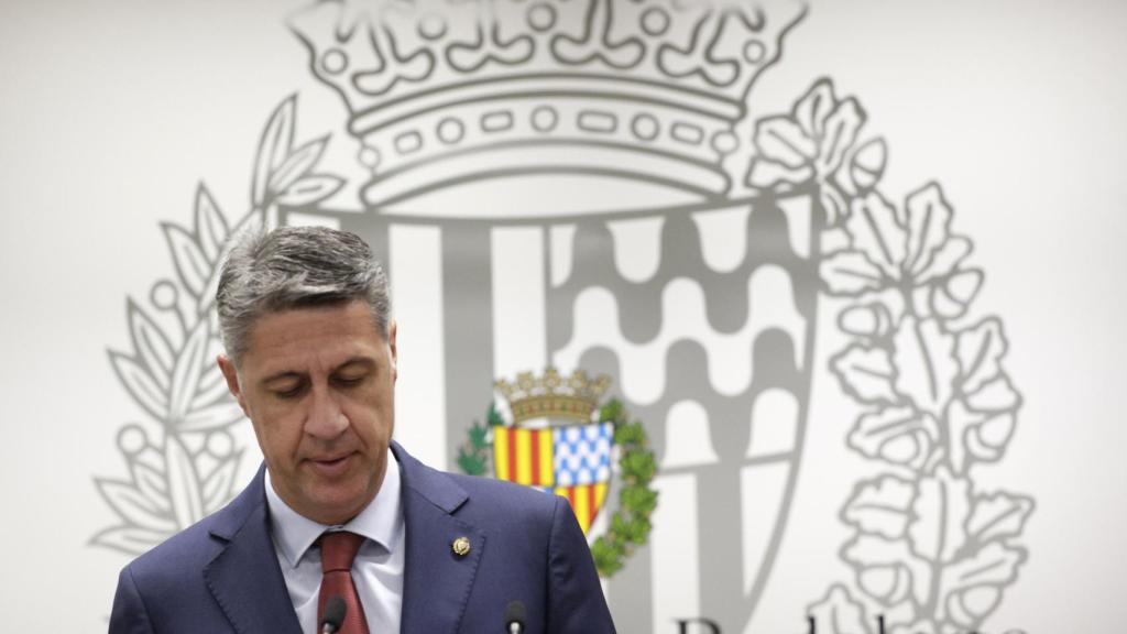 Xavier García Albiol, durante su rueda de prensa del viernes.