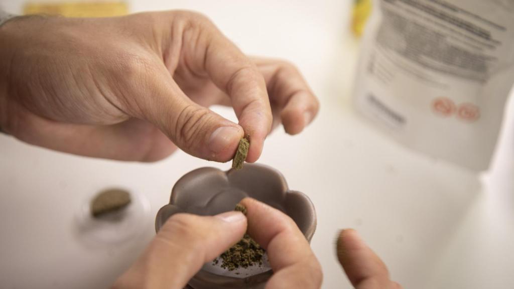 Pablo, durante la cata.