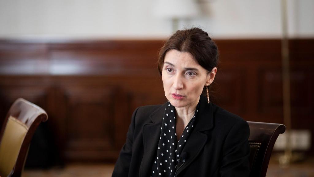 La ministra de Justicia, Pilar Llop, durante la entrevista con EL ESPAÑOL.