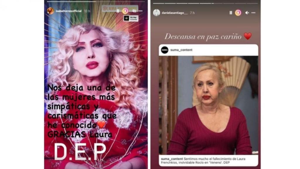 Imágenes de las redes sociales de Isabel Torres y Daniel Santiago