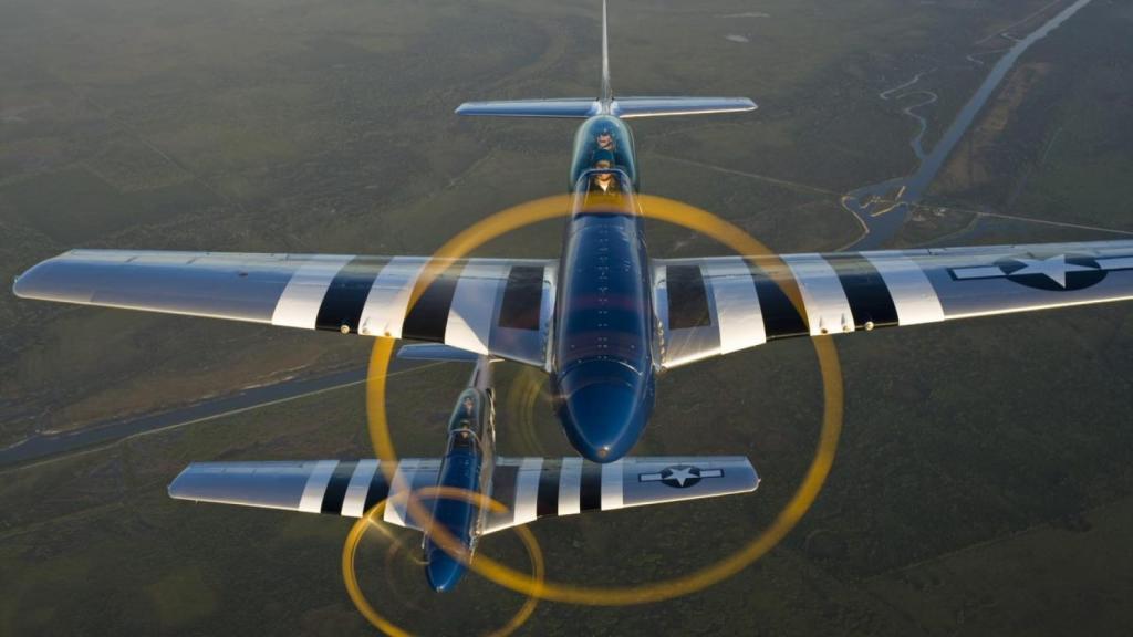 Avión de acrobacias donde se experimenta la fuerza G