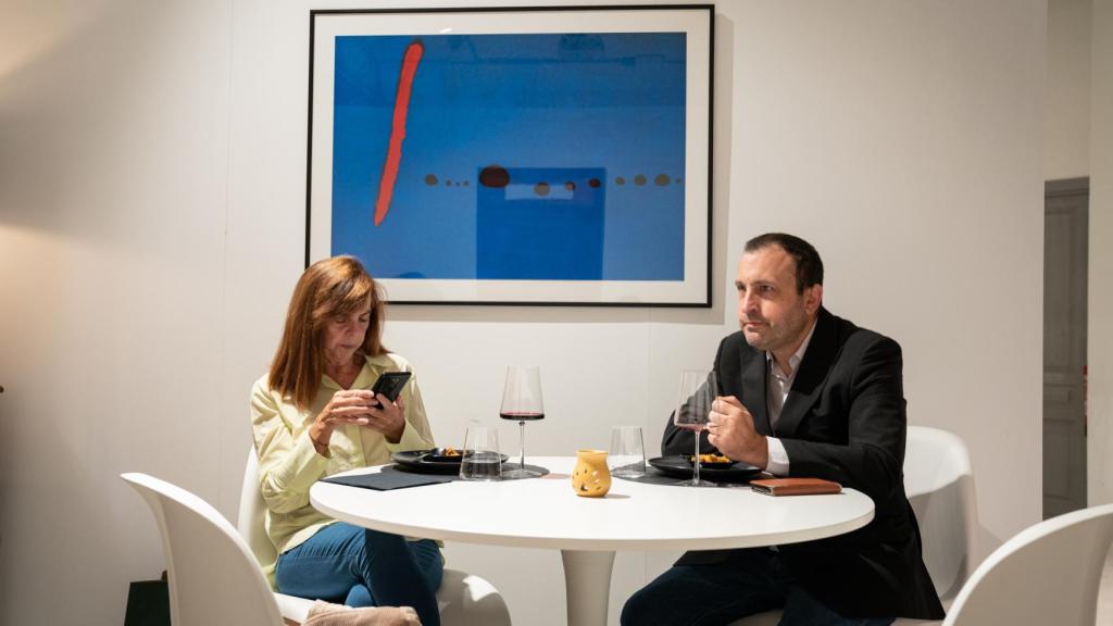 Javier y Azucena fueron los otros dos comensales en este restaurante efímero.