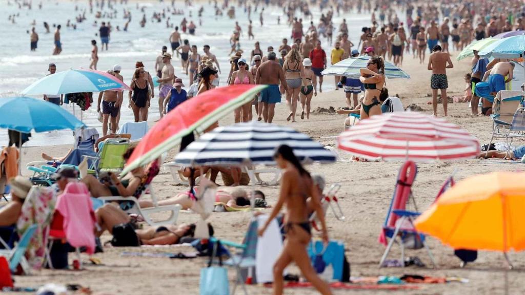 Playa de la Malvarrosa el pasado mes de septiembre.