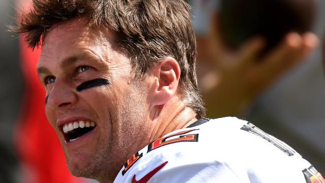 Tom Brady, en un partido de los Tampa Bay Buccanners en 2021