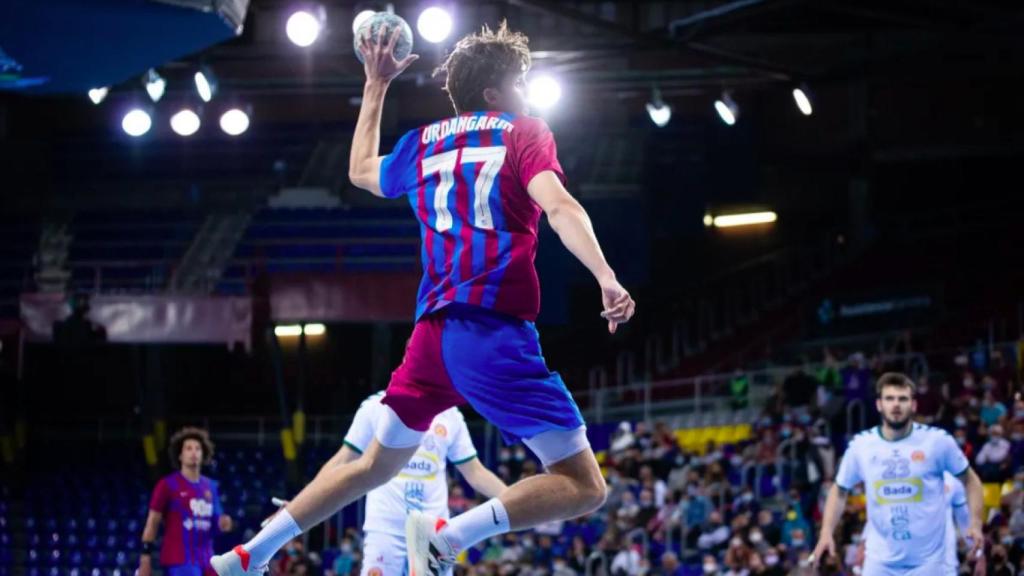 Pablo Urdangarin, en su debut con el Barça