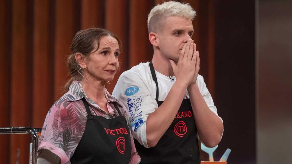 Arkano y Victoria Abril en el último programa de ‘MasterChef Celebrity’