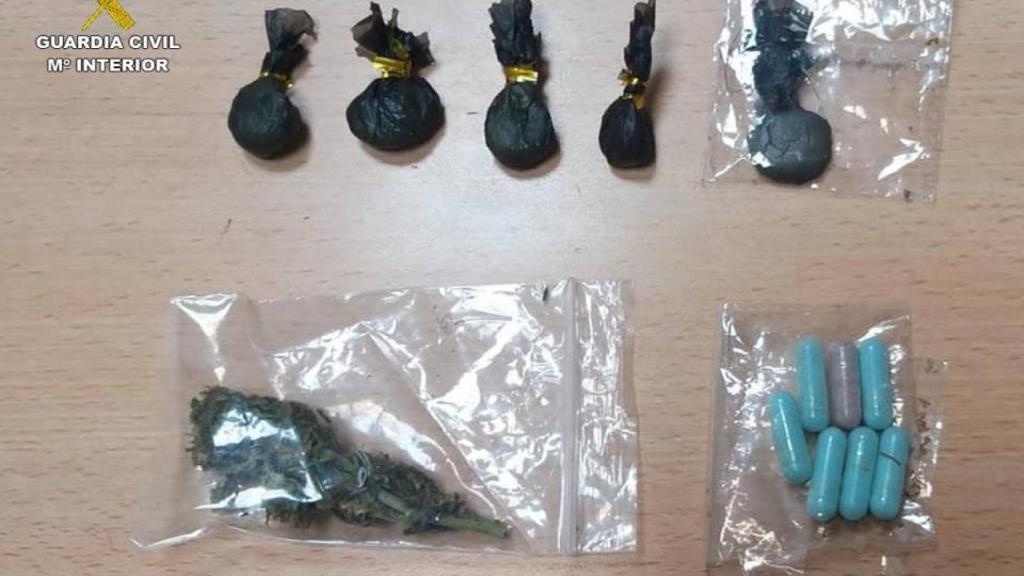 El material intervenido .