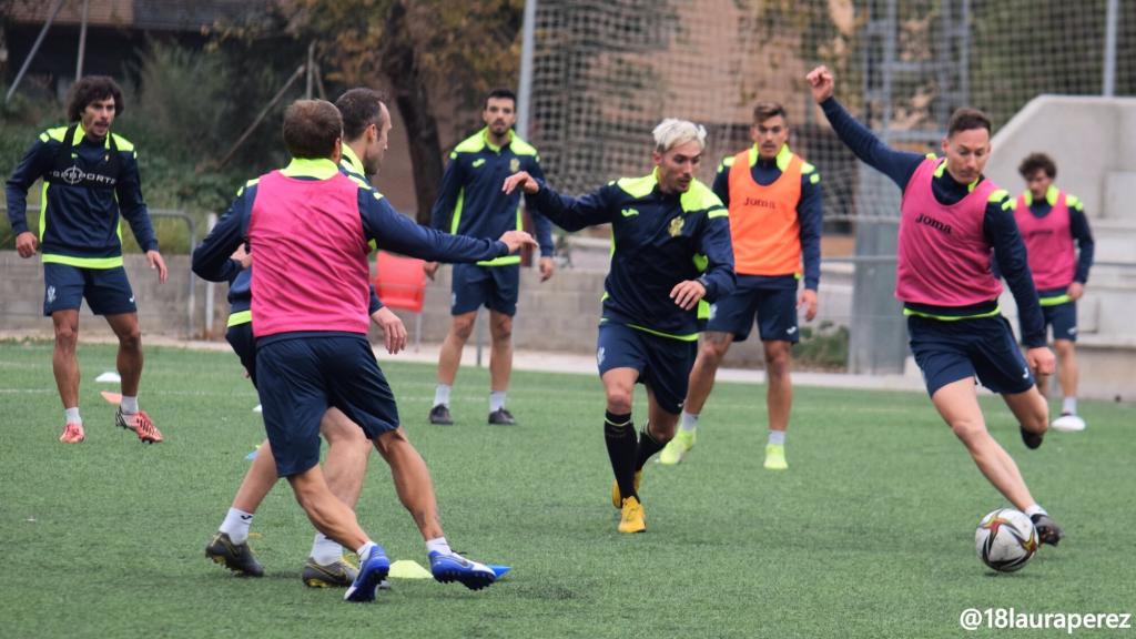 Entrenamiento del CD Toledo. Foto: Twitter @CD_Toledo