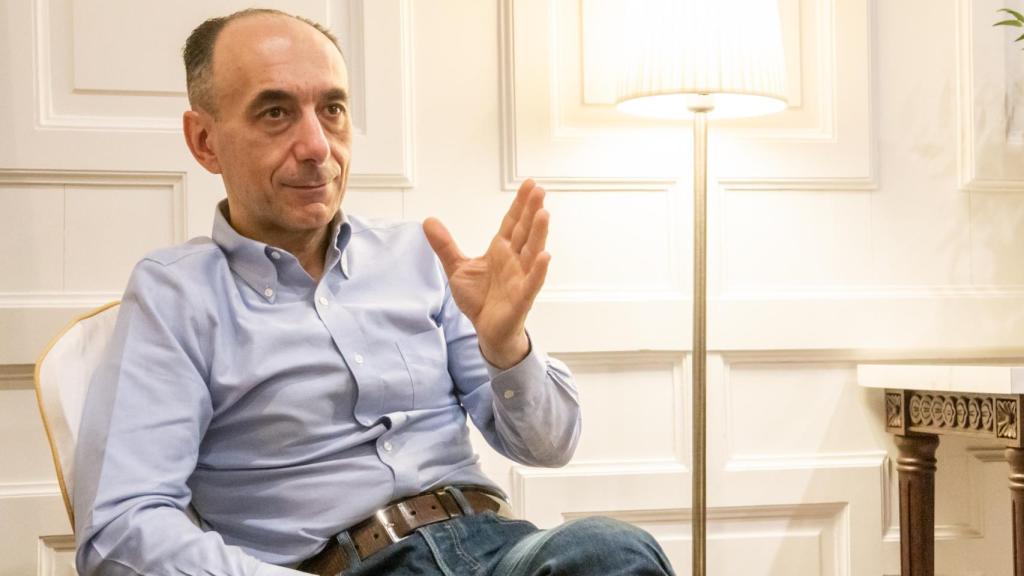 Casanova, en un momento de la entrevista.