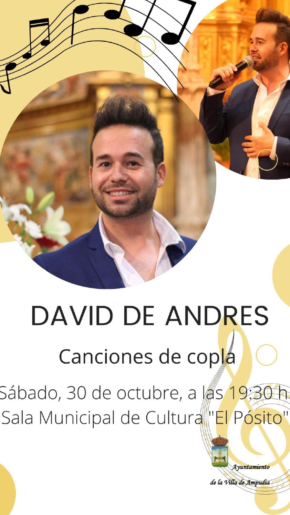 Imagen de la actuación de copla de David de Andrés