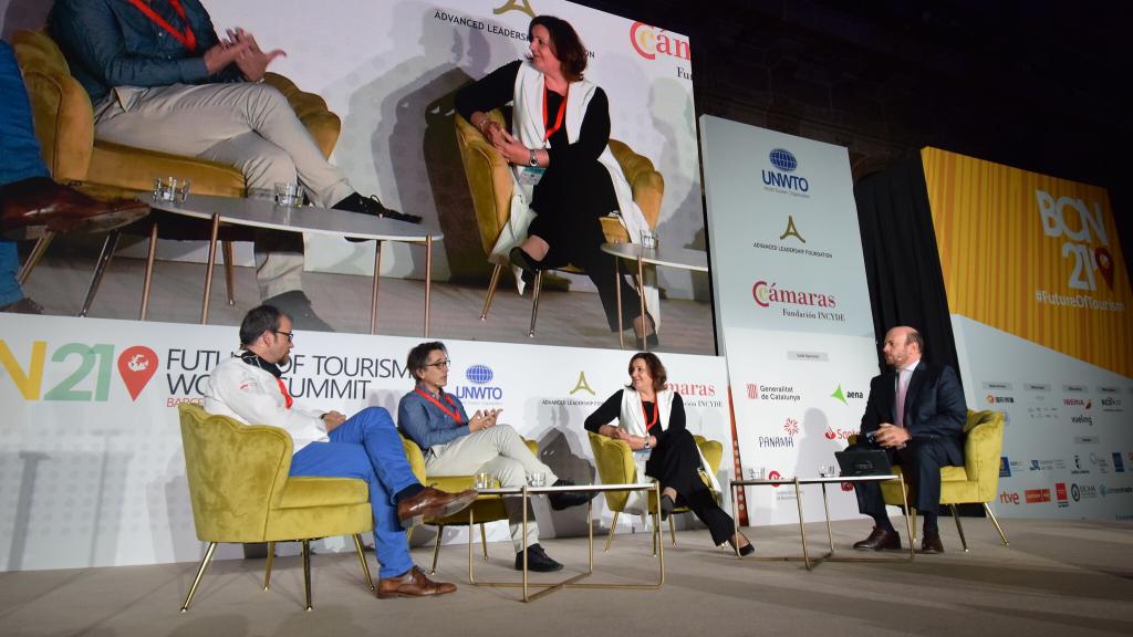 Patricia Franco, consejera de Economía, Empresas y Empleo, en la Cumbre Mundial del Turismo 'Future of Tourism World Summit' de Barcelona. Foto: JCCM