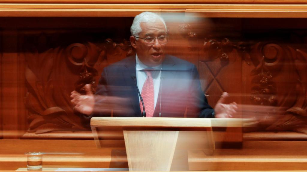 El primer ministro portugués, António Costa, durante el debate de los Presupuestos.