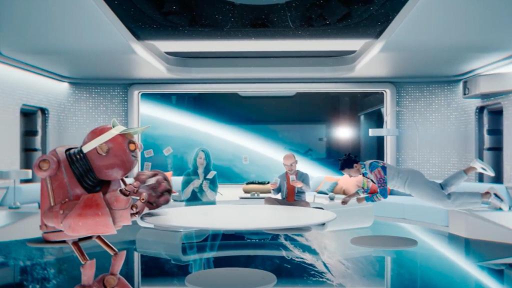 Representación del metaverso de Facebook