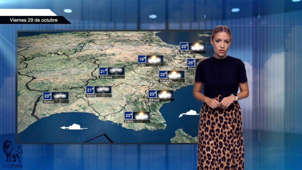 El tiempo del viernes 29 de octubre.