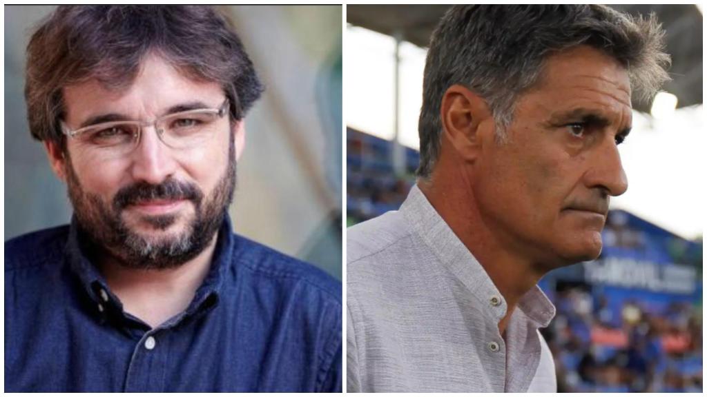 Jordi Évole y Míchel, en un collage