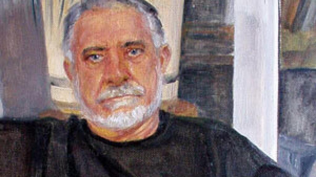 José María Merino, retratado por su yerno, Félix de la Concha, en 2001